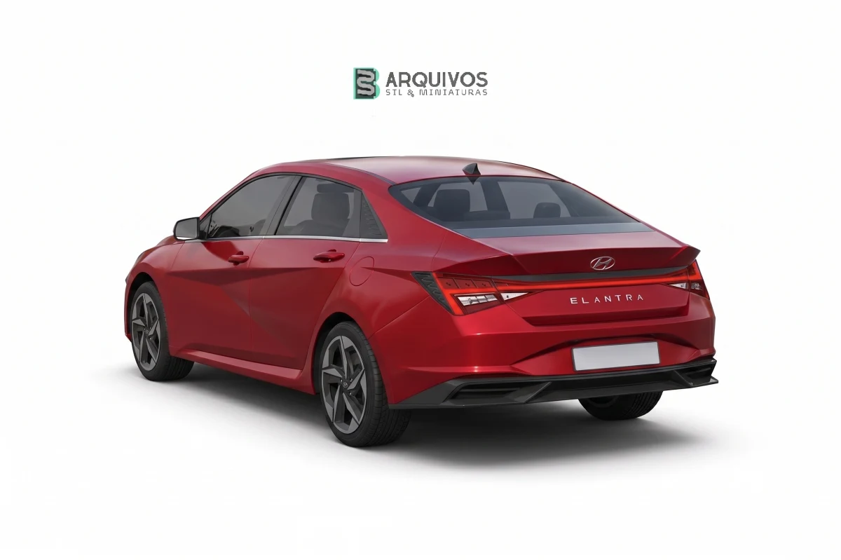 Modelo 3D STL - Hyundai Elantra 2021 — foto 3